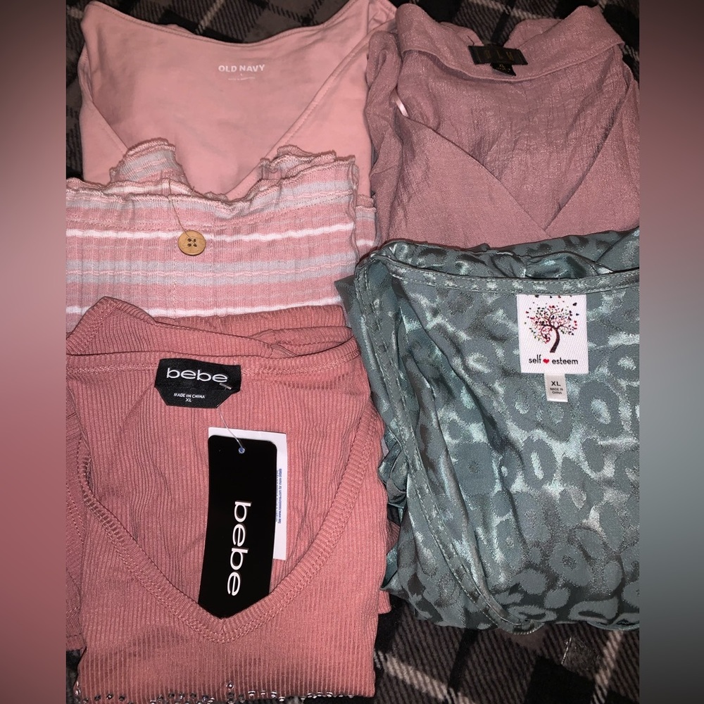 5 bundle shirts (XL)(LARGE)